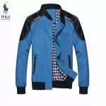 veste polo hommes nouveau pas cher style tirette mode bleu deq